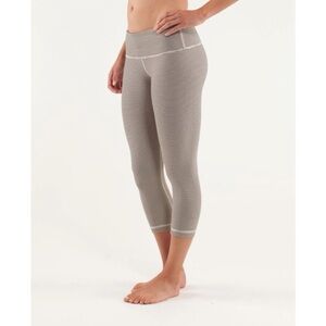 Lululemon | Wunder Under Tonka Striped Cashew Cropped